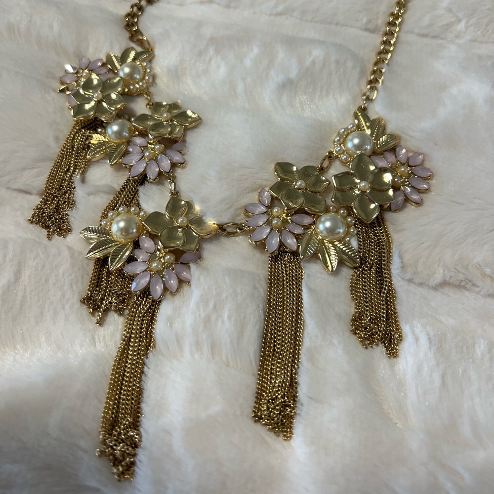 Necklace Gold and Pink - Picture 4 of 8